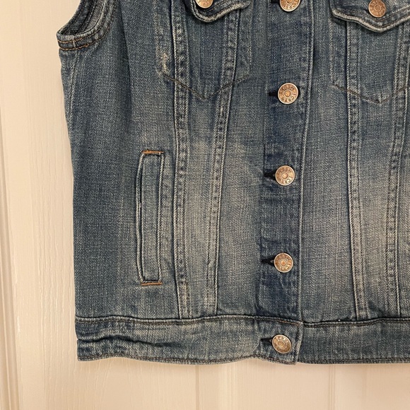 J. CREW Classic Denim Vest Size X-Small - Picture 8 of 12